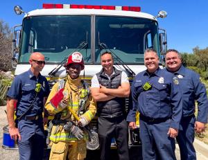 Firehouse 20 heroes visiting Narconon Ojai.
