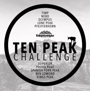 The Ten Peak Challenge is hosted by Timpanogos Hiking Co.