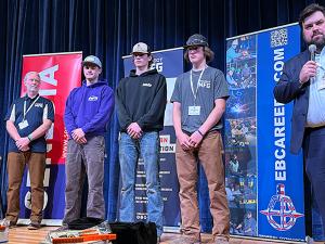 First, Second, & Third place winners of the Project MFG Maritime welding competition in Groton, CT
