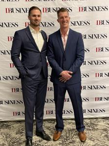 Photo of Tim Almond and Jesse Henry at the DBusiness Awards
