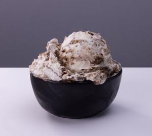 A mouthwatering blend of creamy marshmallow-flavored ice cream swirled with rich chocolate ribbons and sprinkled with crunchy graham cracker pieces