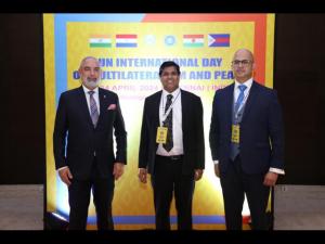 His Excellency Fleming Raul Duarte Raul, Ambassador of Paraguay to India, Dr. Asif Iqbal, President of IETO, and Hon. Rakesh Rajagopal