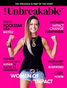 I Am Unbreakable® Magazine Cover Lisa Bilyeu