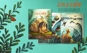 Inside Picture Book Cover and illustrated Page, by Roxana Chitanu