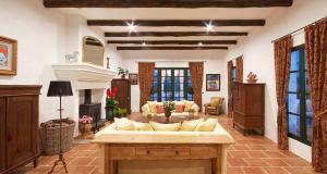 Livining room in luxurious country mansion in Andalusia Spain