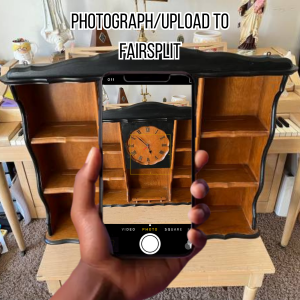 Take photos of the personal property and upload to FairSplit.com