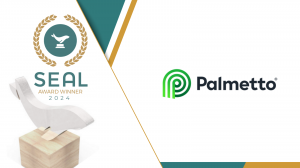 This is an image of the 2024 SEAL Award Winner logo next to the Palmetto logo, on a white background