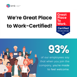 93% of KMK Employees say they are made to feel welcome when they join the company