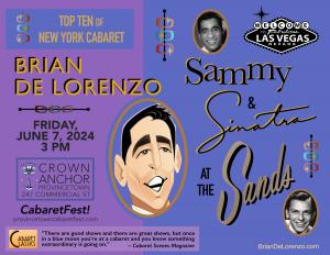 Cabaret Show Artwork for Brian De Lorenzo – Sammy and Sinatra at the Sands