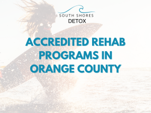 A surfer silhouette shows the concept that South Shores offers a leading, established Orange County addiction treatment center