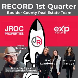 A rocket prepares to take off in celebration of the best real estate quarter in JROC history