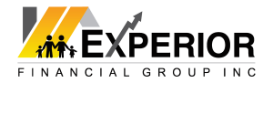 Experior Financial Group Logo containing an abstract house a family and the words Experior Financial Group Inc.