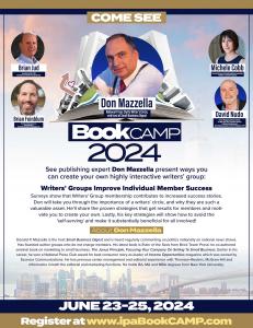 Join Don Mazzella's "Writing Circles" session at BookCAMP 2024.