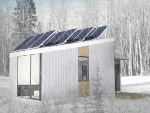 Solar powered home with high tech building materials