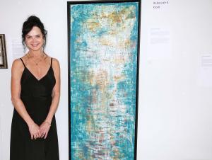 Artist Rebeccah Klodt at the Biennale in Cannes 2022