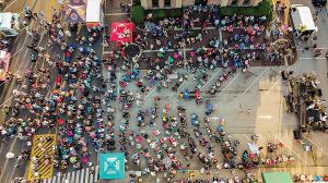 Large crowds gather during Party on the Square