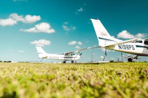 Cessna aircraft on the runway at North Perry Airport (KHWO), Florida