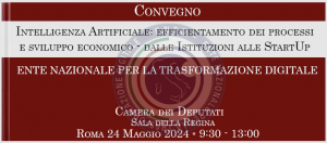 Intelligenza Artificiale: efficientamento dei processi e sviluppo economico - dalle Istituzioni alle StartUp