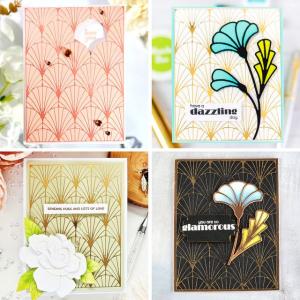 Altenew Design Team members created beautiful handmade cards using products from the May Art Deco release.