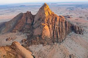 Mountain rise from the Namibian Desert