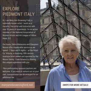 Italy with Friends 2024 Invitation By Mary Ann Browning Ford