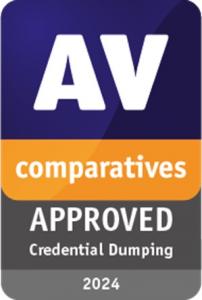 Certification with Logo of AV-Comparatives for the approved Credential Dumping 2024.
