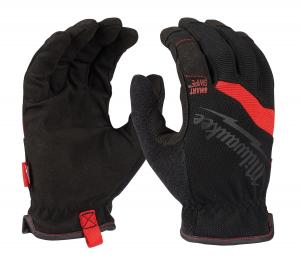 Picture of Milwaukee red and black Free-Flex gloves with Smartwipe