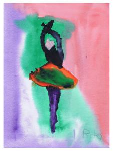 a photo of a painting of a ballerina