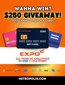 gift card prizes being given away by Metropolis Corp at Cisco LIVE 2024