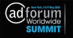 AdForum logo on black background with Summit dates