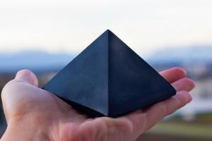 Shungite Stone - Black Stone pyramid -EMF neutralizer