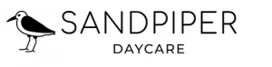 A Sandpiper sketched art with the word Sandpiper Daycare next to it.