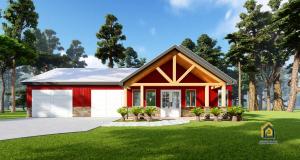 The Getaway Barndominium 40x60 Floor Plan Shop Screened Porch