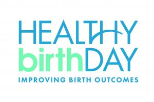 Healthy Birth Day, Inc. logo with tagline of improving birth outcomes.