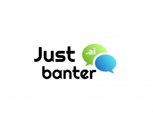 Just Banter logo with chat bubbles