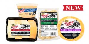 Prairie Farms is introducing a line of classic natural cheese that includes Cheese Curds, Natural Cheese Spreads, Mini  Moon™ Wheels, and a Classic Cheese Sampler, with nine of the ten products carrying the Proudly Wisconsin  Cheese® Badge of Honor.