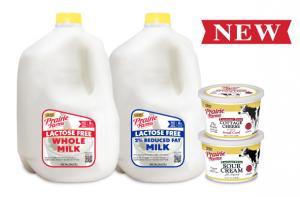 During June, Prairie Farms is expanding its production and distribution of Lactose Free Milk Gallons and  Lactose Free Cottage Cheese and Sour Cream in 16-ounce tubs throughout the company's footprint, which  covers more than 40% of the United States.