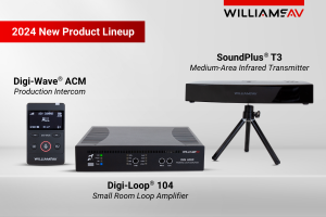 Williams AV Launches New Hearing Loop Amplifier, Production Intercom and Infrared Transmitter
