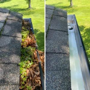 clean gutters after cleaning