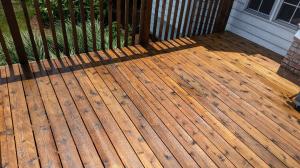 new deck stained with rymar