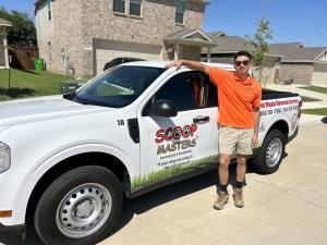 Scoop Masters never contracts out their work and only arrives on-site in company-branded vehicles.
