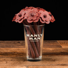 Manly Man Co., creates one-of-a-kind edible beef jerky flower bouquets and other "manly" gifts for dads this Father's Day.