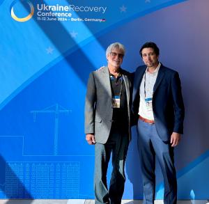 Jim and Derek Berlin at the URC Conference in Berlin, Germany