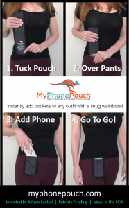 Instantly add pockets to your outfit with MyPhonePouch