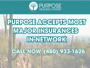 Cactus profiles in the desert show the concept of Purpose Healing accepts AHCCCS and most major private insurance in-network