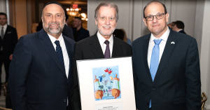 Harry Adjmi, H.E. Rabbi Dr. Elie Abadie & Director General Dr. Shlomi Codish