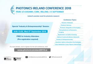 Industry and Entrepreneurship Session at Photonics Ireland