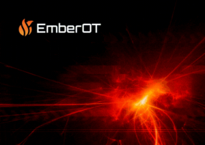 EmberOT Version 3.0, screenshots of product features including assets, system health, and pipeline configuration