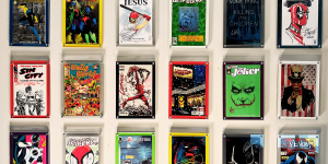 Comic book wall created with FLEX-Slabs by Crafti Comics