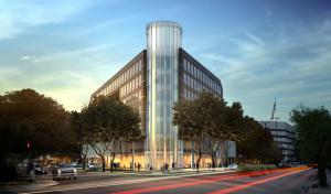 The reinvented seven-story structure will provide 200,000 contiguous square feet of Class-AA office space with high-end finishes and amenities.